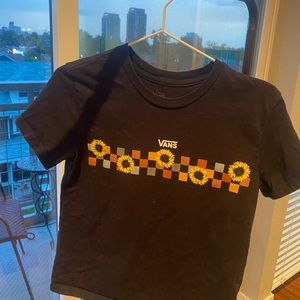 Van’s floral crop top